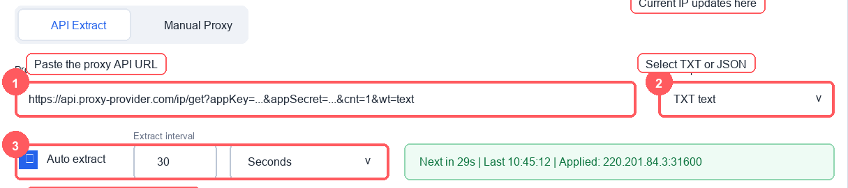 Zoomed API URL controls