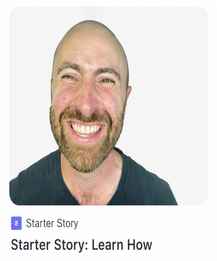 Starter Story profile photo screenshot
