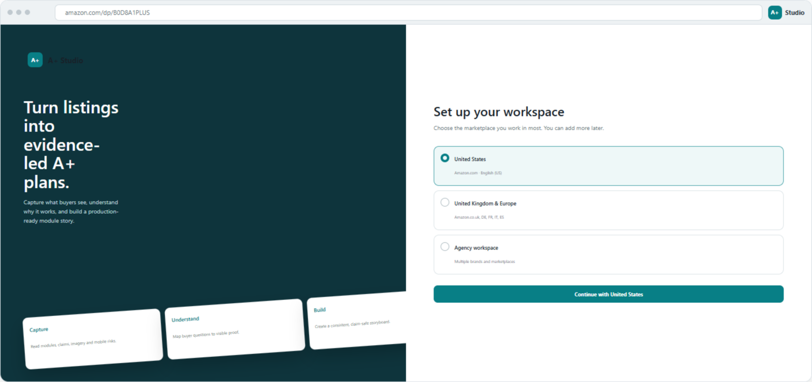 Amazon A+ Studio User Guide: From Amazon Analysis to Listing Images and A+ Content